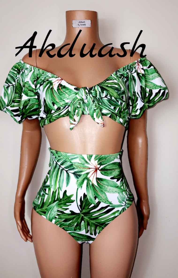The 'Keris' 2 Piece Swimsuit Hi Waist